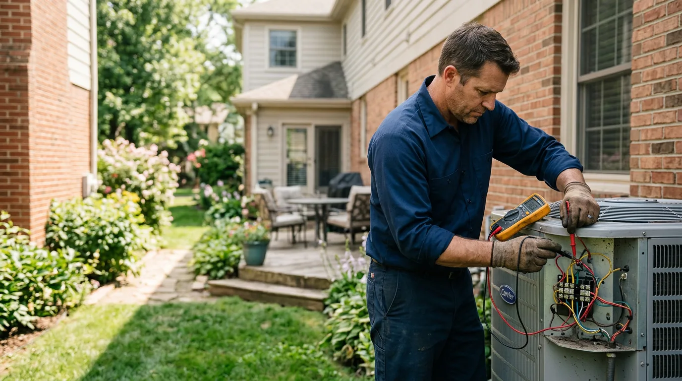 HVAC technician working near Livingston, KY